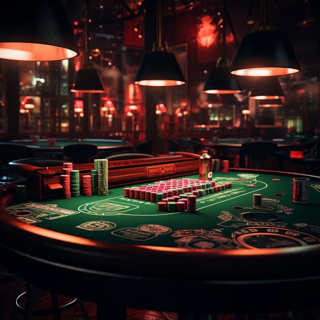Inside bets layout on American Roulette table